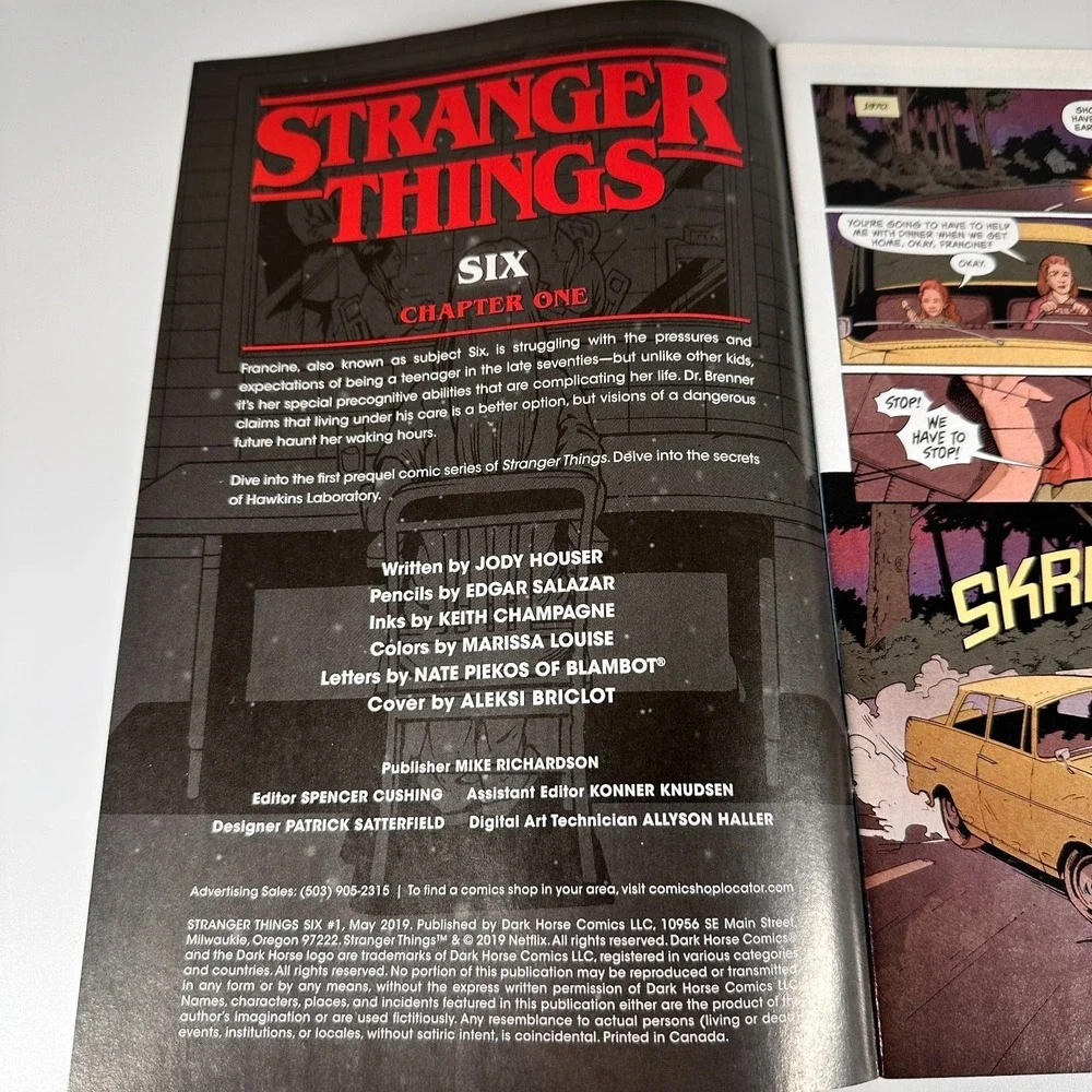 Stranger Things SIX  PREQUEL Comic Books Dark Horse #1 #2 #3 #4  Aleksi Briclot